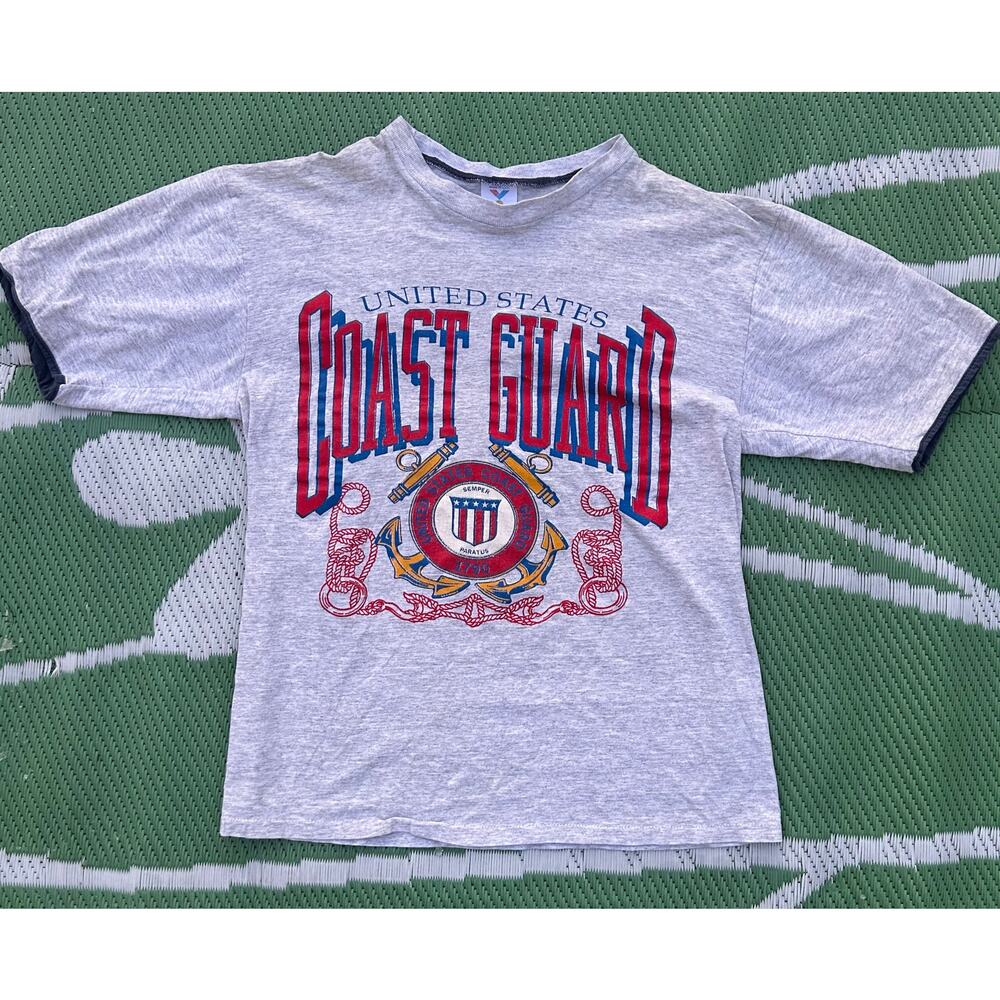 Vintage United States Coast Guard Graphic T-Shirt Made in USA